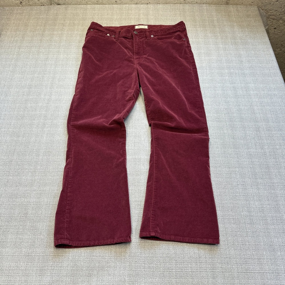 Madewell Wine Corduroy Bootcut Pants